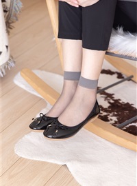 NO.085 Sweet Pea - flat shoes, short grey silk, short meat silk(26)